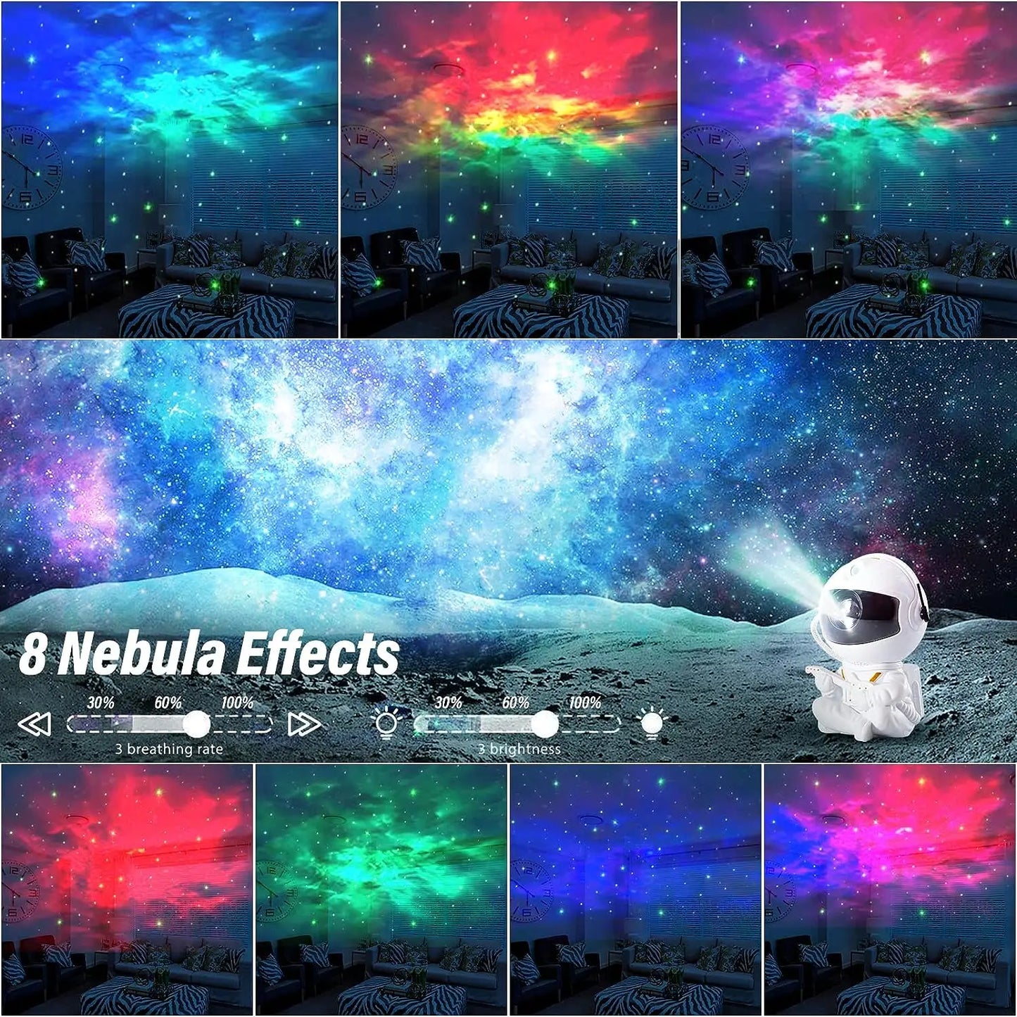 Starry Nebula Projector  Astronaut Space Light